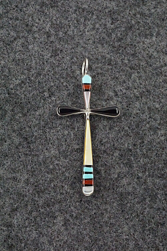 Multi Stone & Sterling Silver Pendant - Sylvester Noche