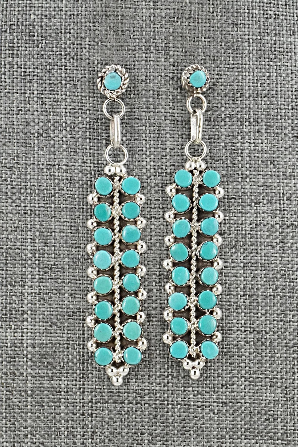 Turquoise & Sterling Silver Earrings - Jean Paisano