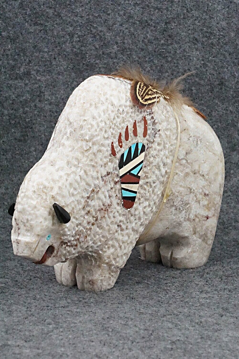 Buffalo Navajo Fetish Carving - Ben Livingston