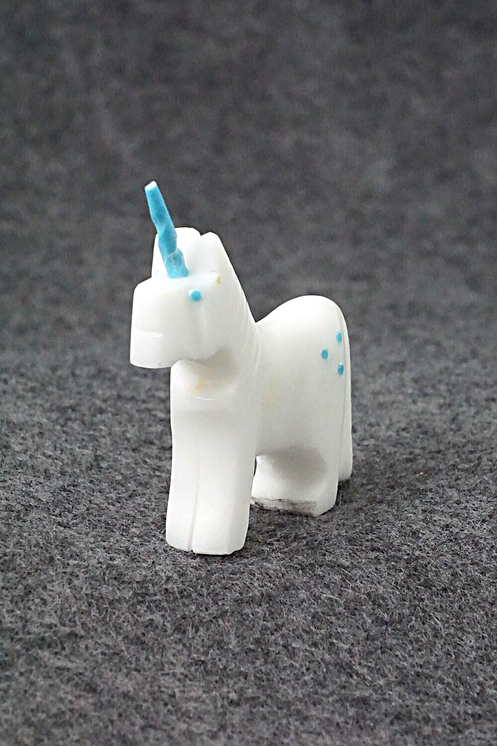 Unicorn Horse Zuni Fetish Carving - Todd Etsate