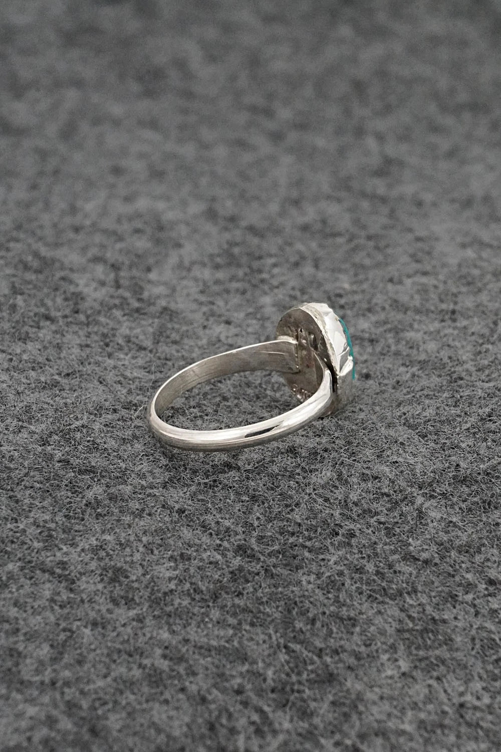 Turquoise & Sterling Silver Ring - Darius Arviso - Size 6.5