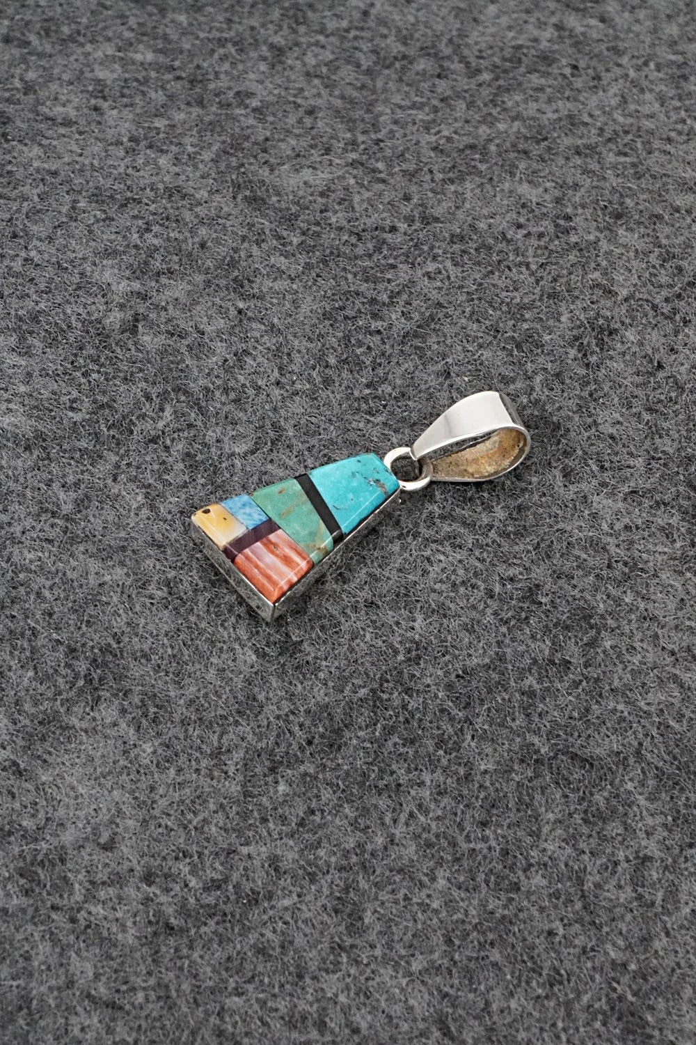 Multi Stone & Sterling Silver Pendant - Priscilla Smith
