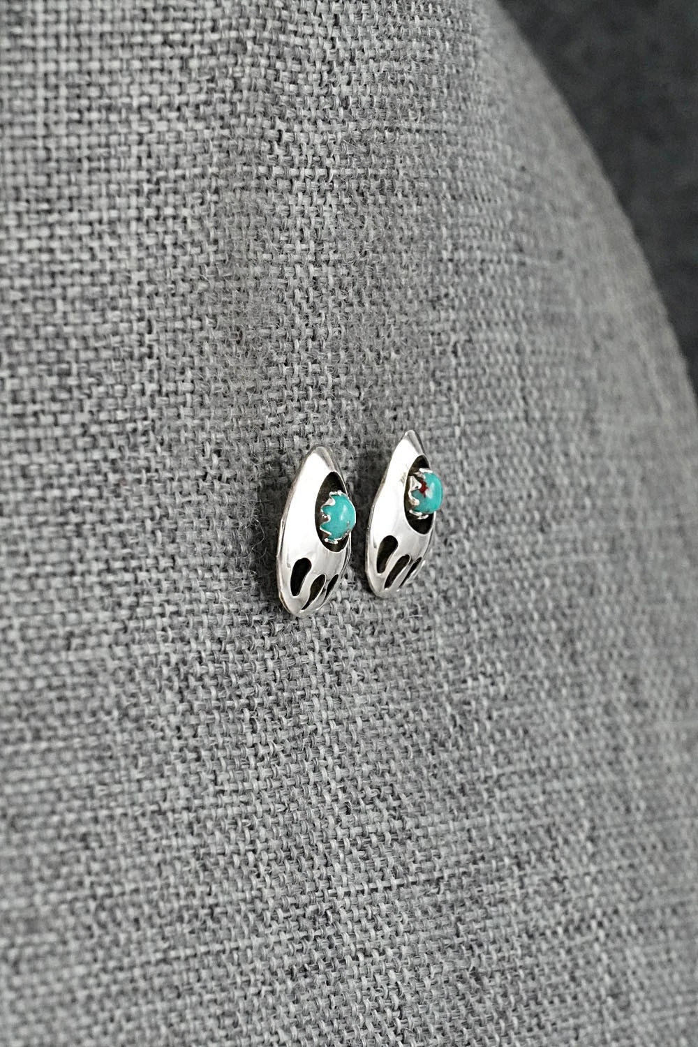 Turquoise & Sterling Silver Earrings - Sandra Parker