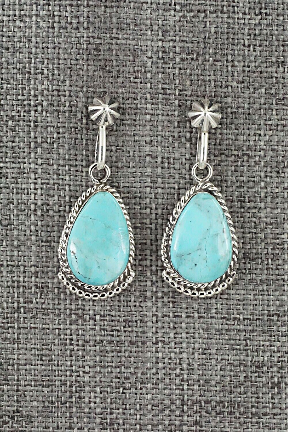 Turquoise and Sterling Silver Earrings - Sharon McCarthy