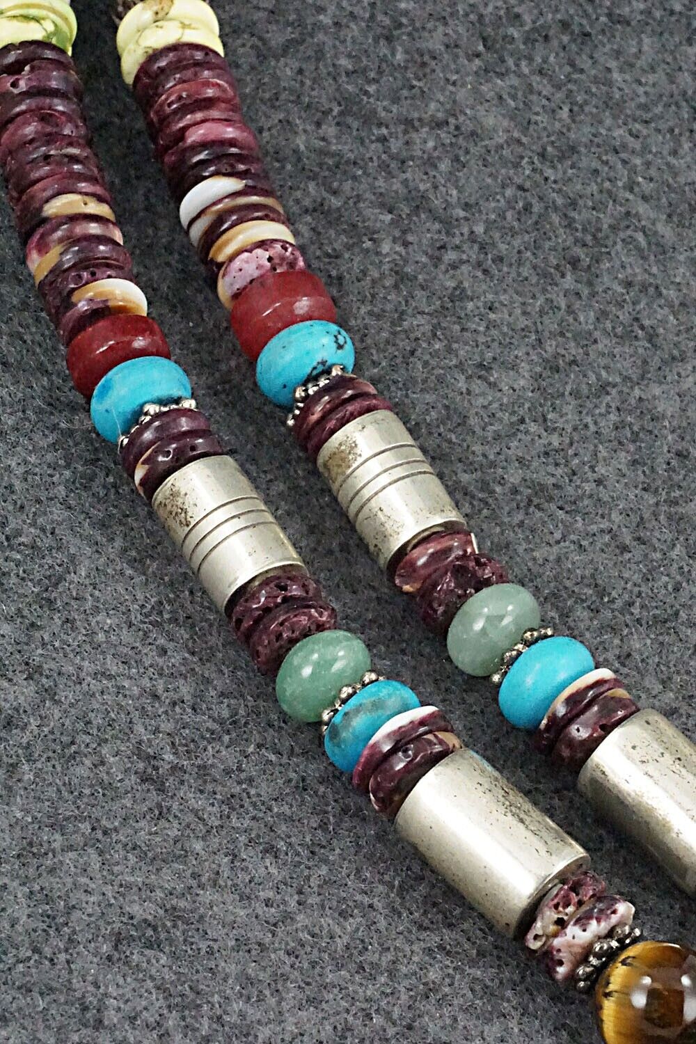 Multi-Stone and Sterling Silver Necklace Set - Tommy Singer