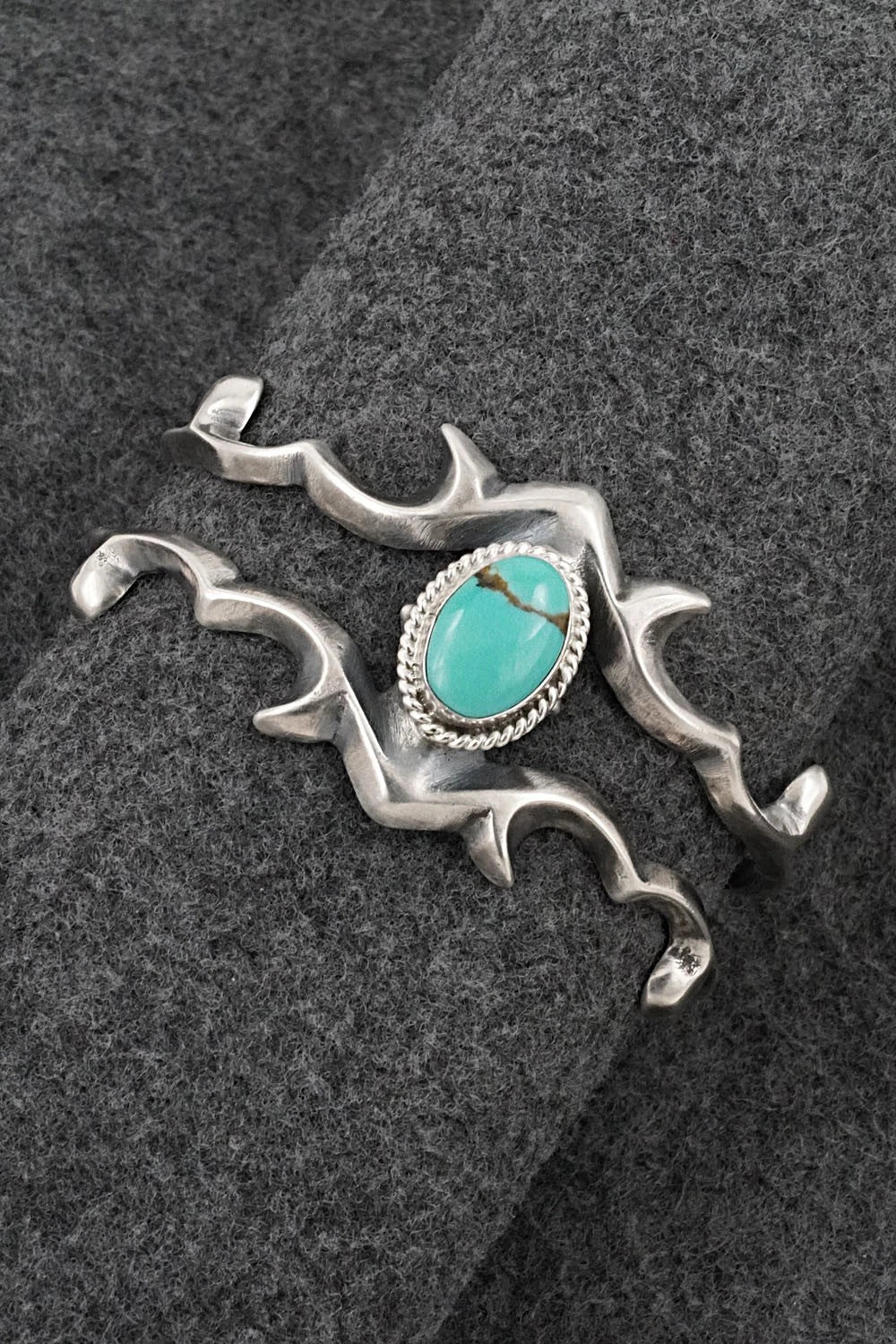 Turquoise & Sterling Silver Bracelet - Eugene Gruber