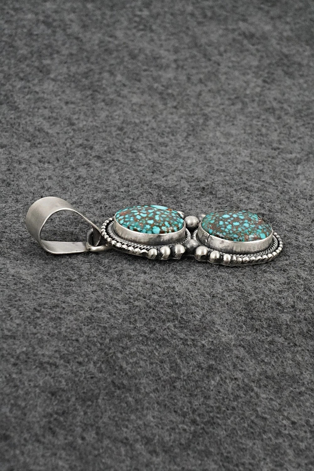 Turquoise & Sterling Silver Pendant - Paul Livingston