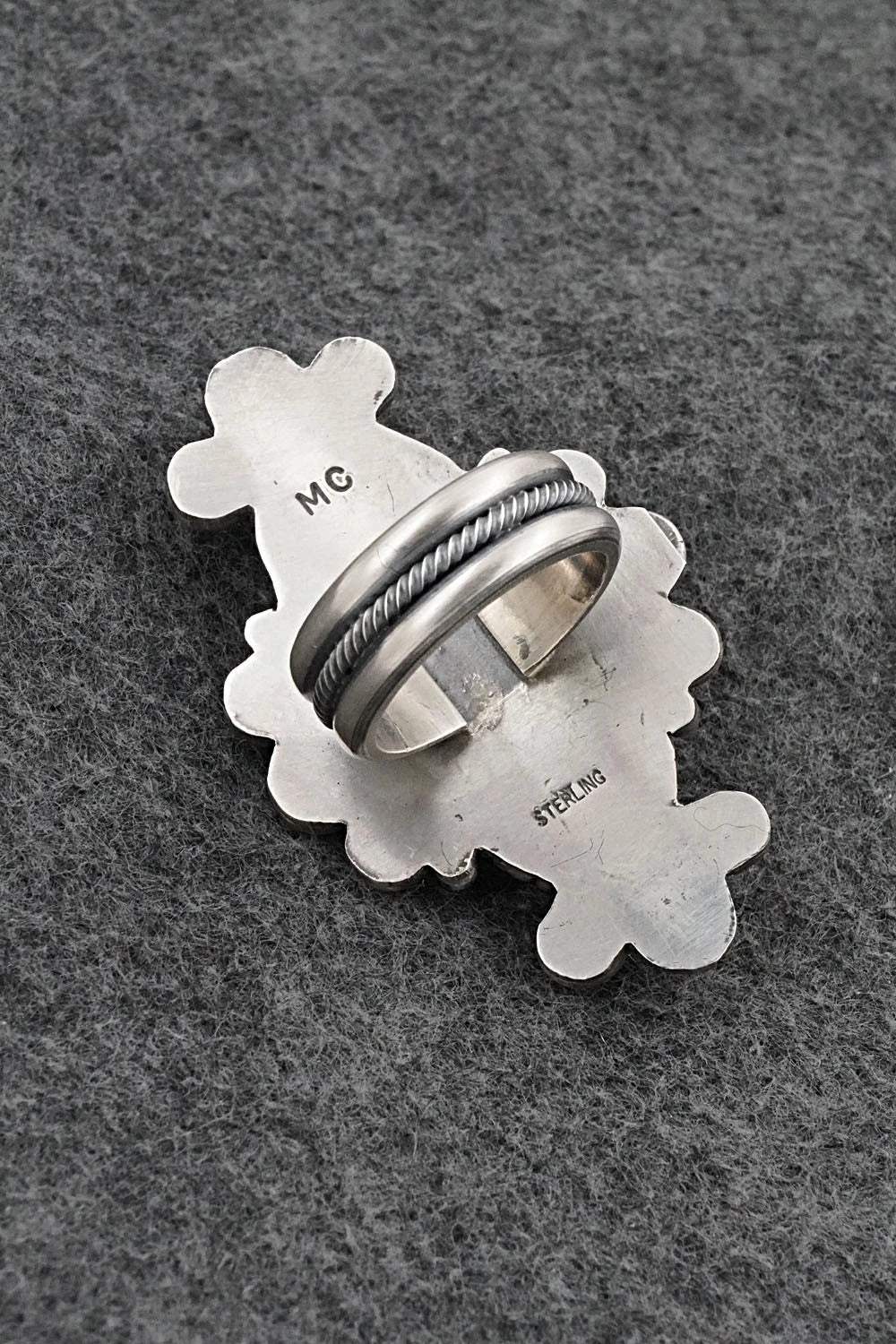 Turquoise & Sterling Silver Ring - Michael Calladitto - Size 8