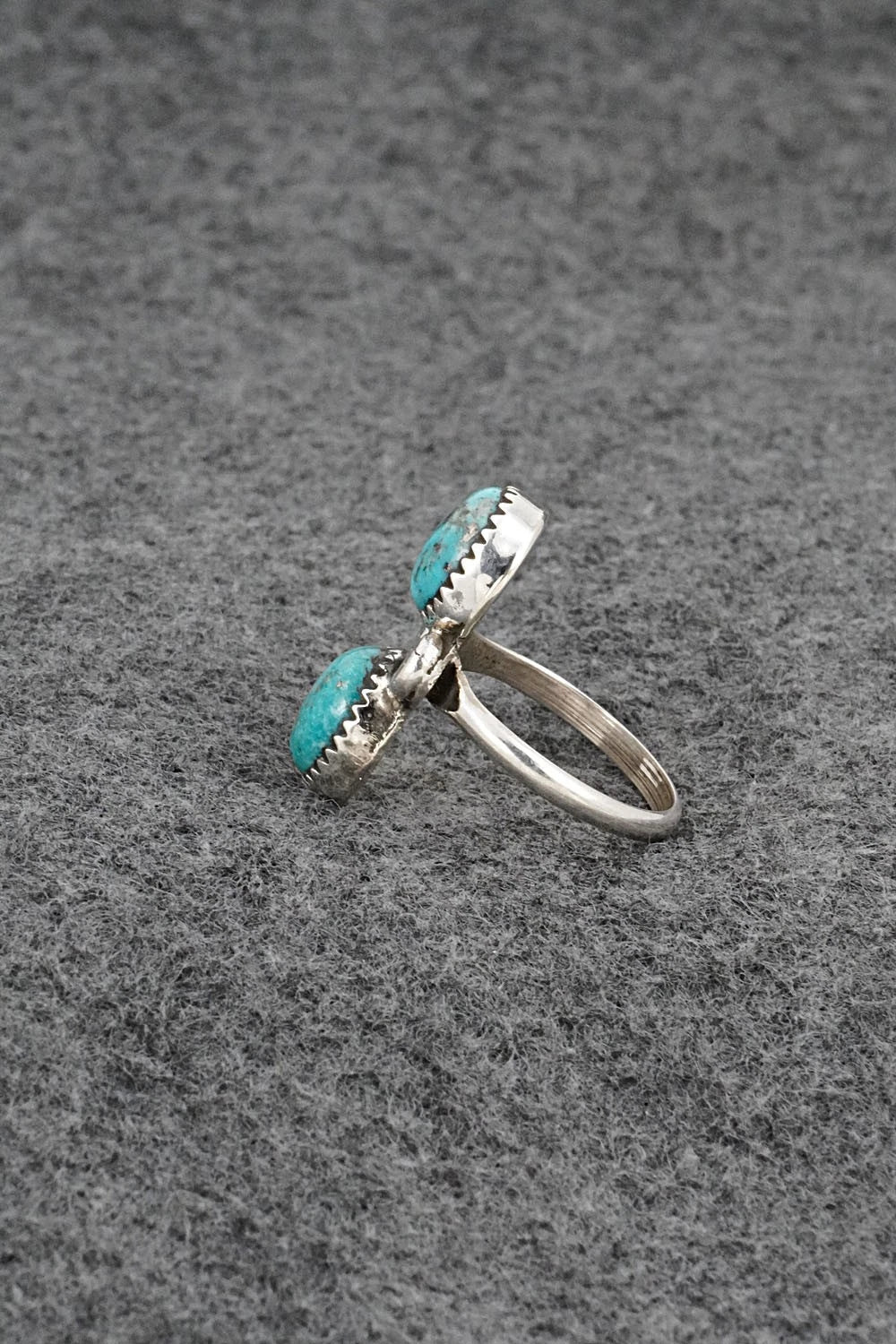 Turquoise & Sterling Silver Ring - Priscilla Reeder - Size 7