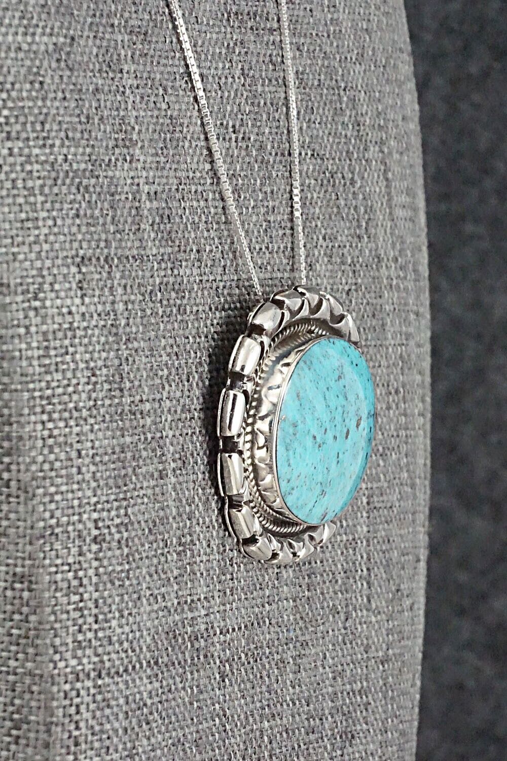 Turquoise & Sterling Silver Necklace - Jimson Belin