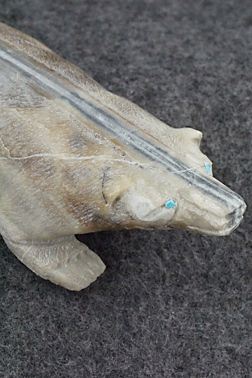 Badger Zuni Fetish Carving - Herbert Him