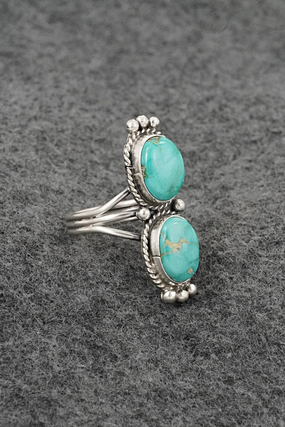 Turquoise & Sterling Silver Ring - Rena Begay - Size 6