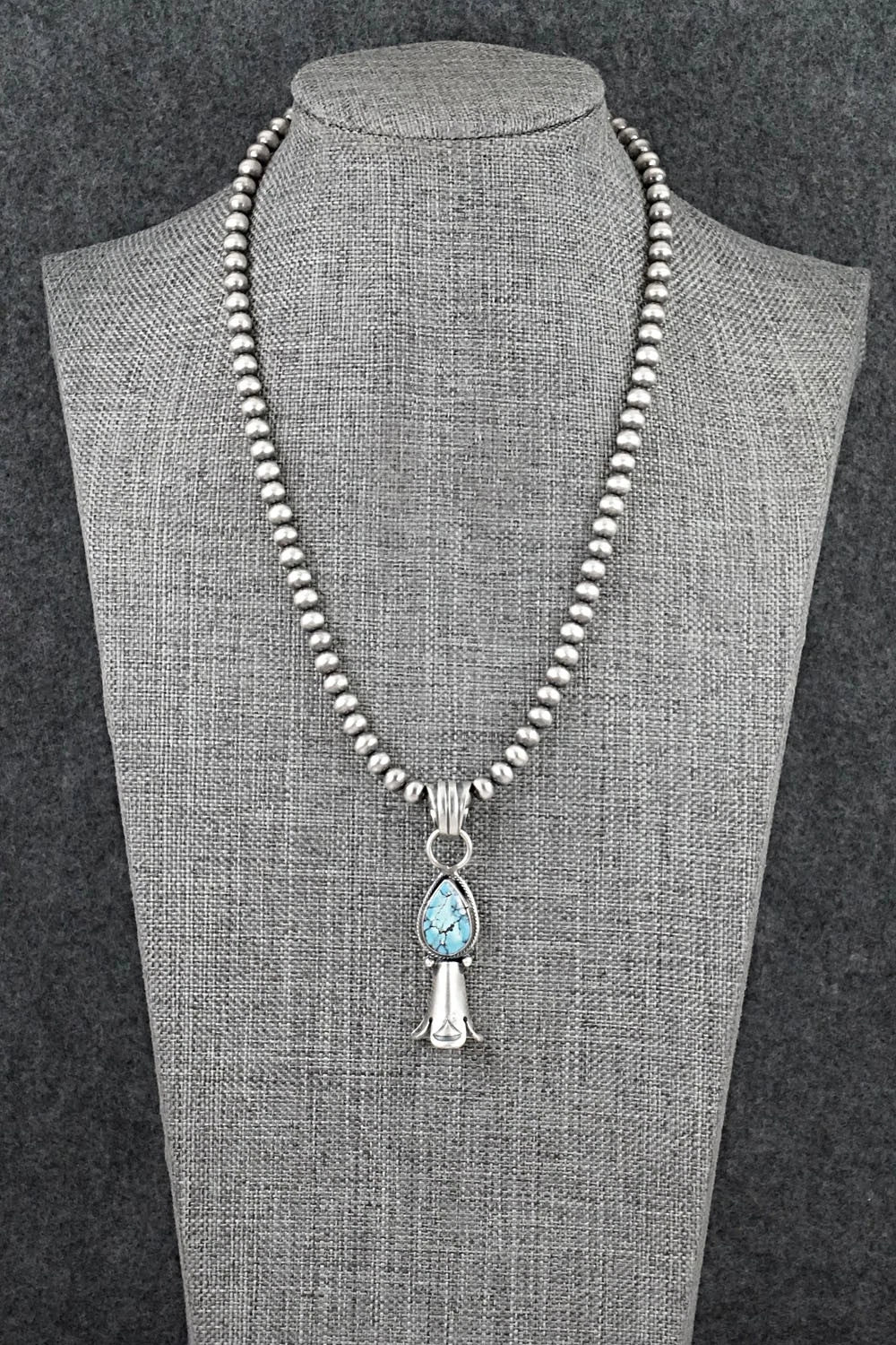 Turquoise & Sterling Silver Necklace - Sharon McCarthy