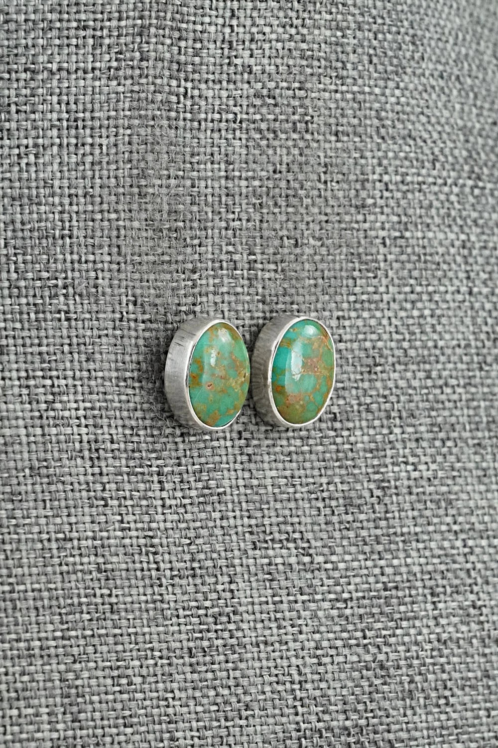 Turquoise & Sterling Silver Earrings - Rosemary Saunders