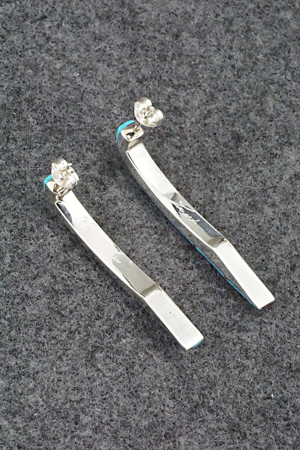 Turquoise & Sterling Silver Earrings - Verna Kanesta