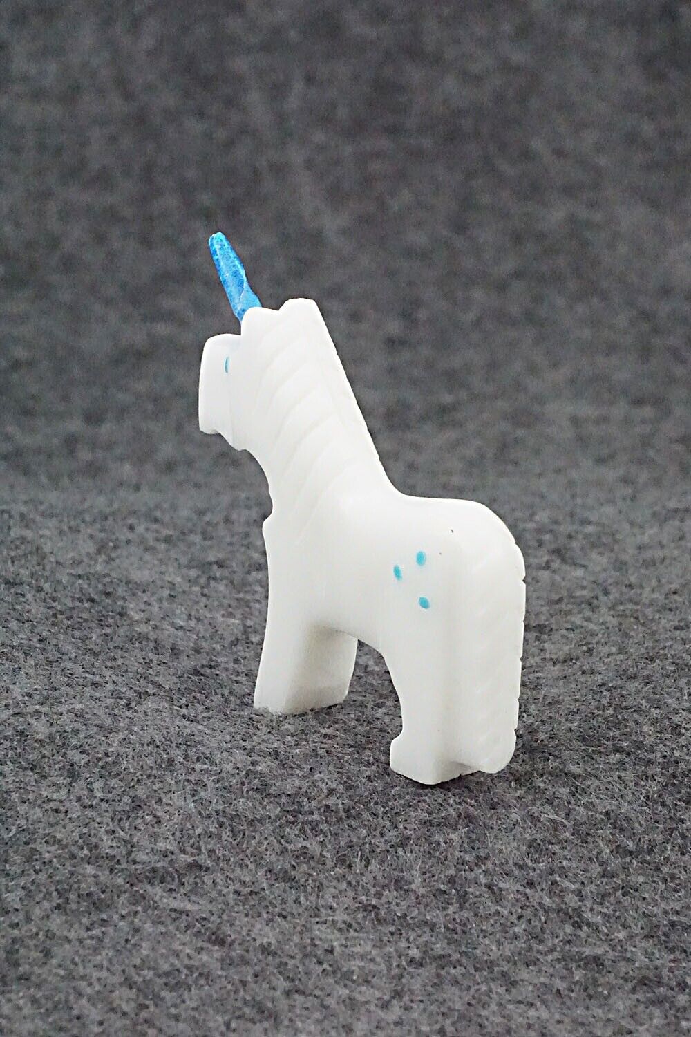 Unicorn Horse Zuni Fetish Carving - Todd Etsate