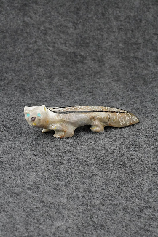 Badger Zuni Fetish Carving - Freddie Leekya
