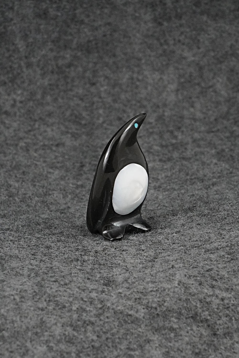 Penguin Zuni Fetish Carving - Calvert Bowannie
