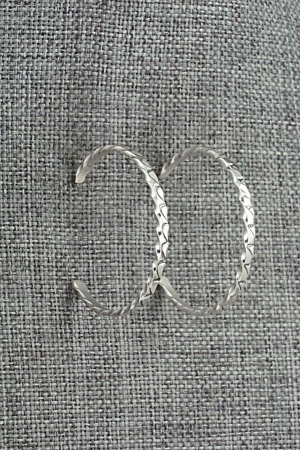 Sterling Silver Hoop Earrings - Elaine Tahe