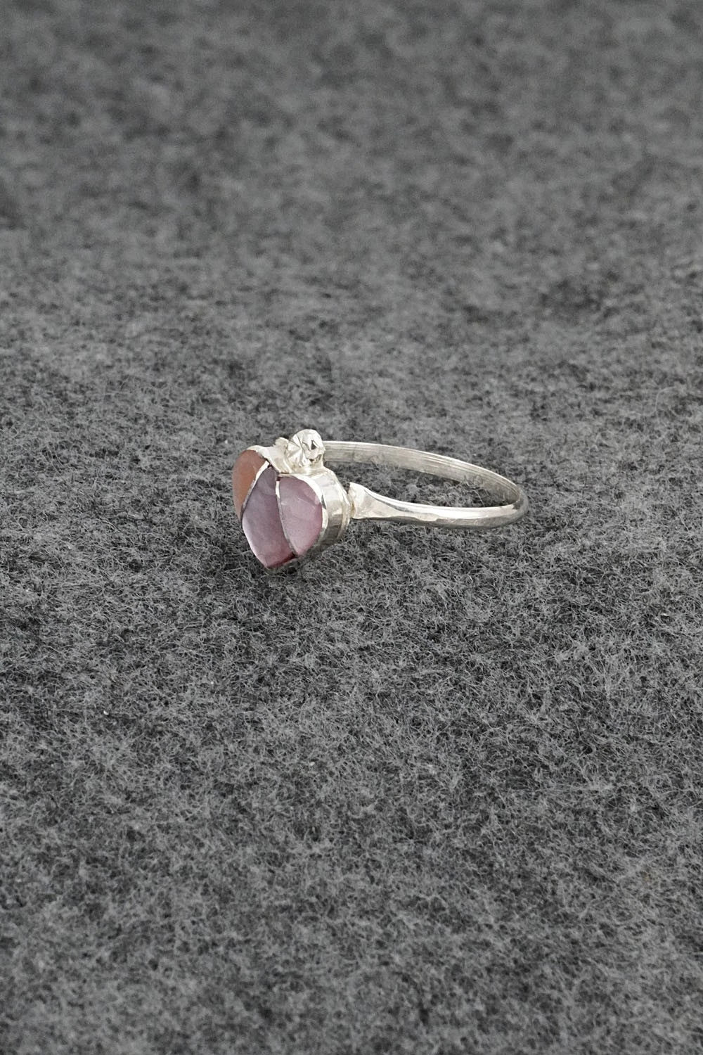 Mother of Pearl & Sterling Silver Ring - Ola Eriacho - Size 8.5