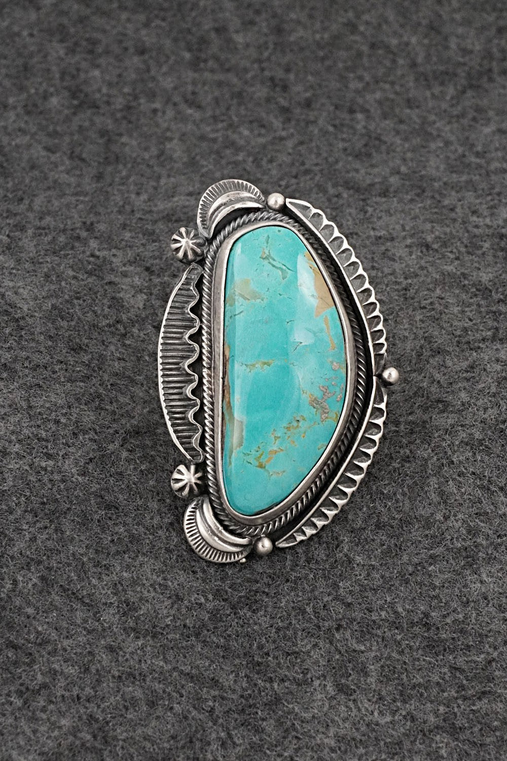 Turquoise & Sterling Silver Ring - Randy Boyd - Size 6.5