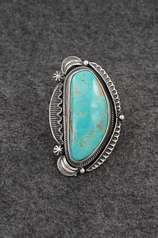 Turquoise & Sterling Silver Ring - Randy Boyd - Size 6.5