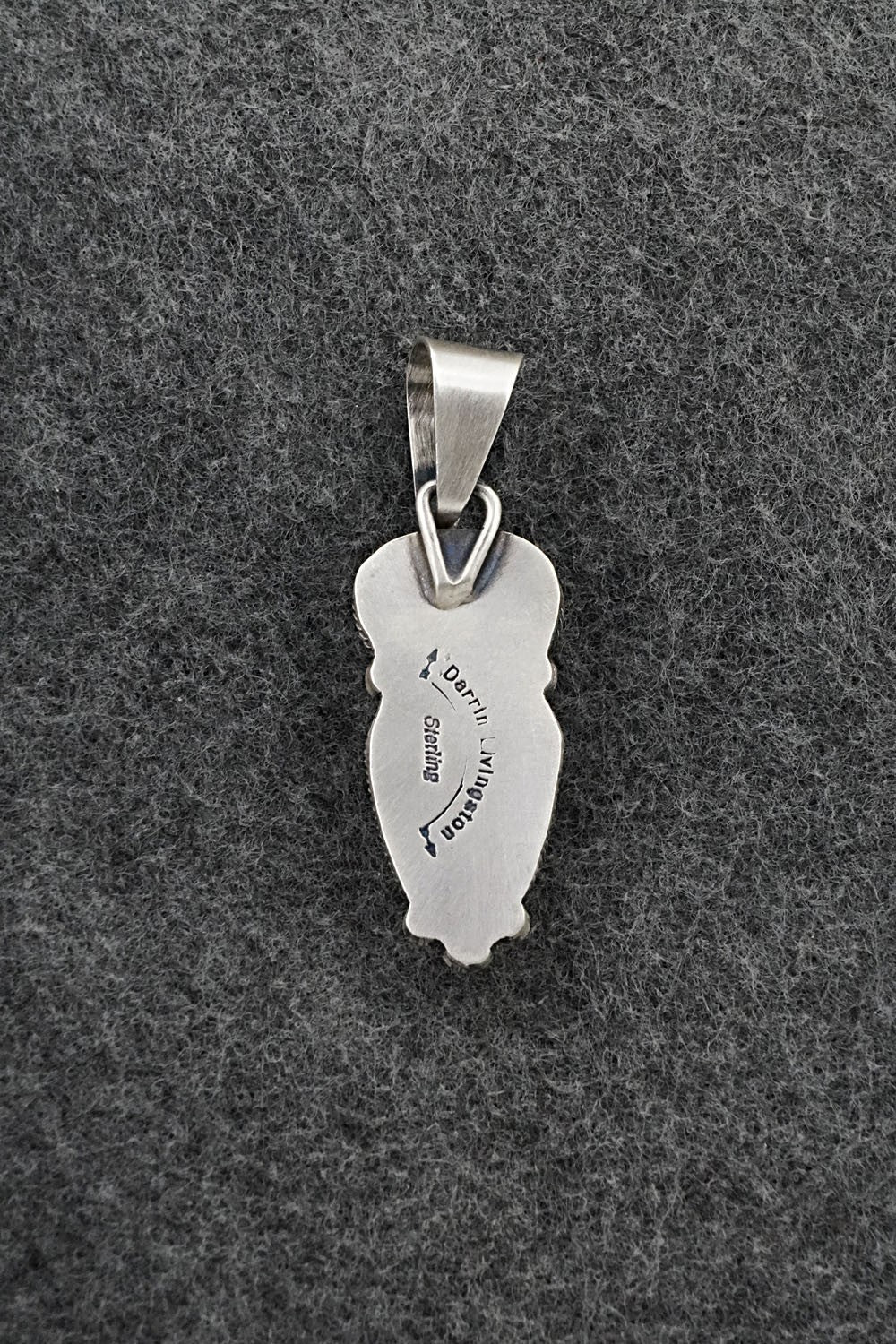 Turquoise & Sterling Silver Pendant - Darrin Livingston