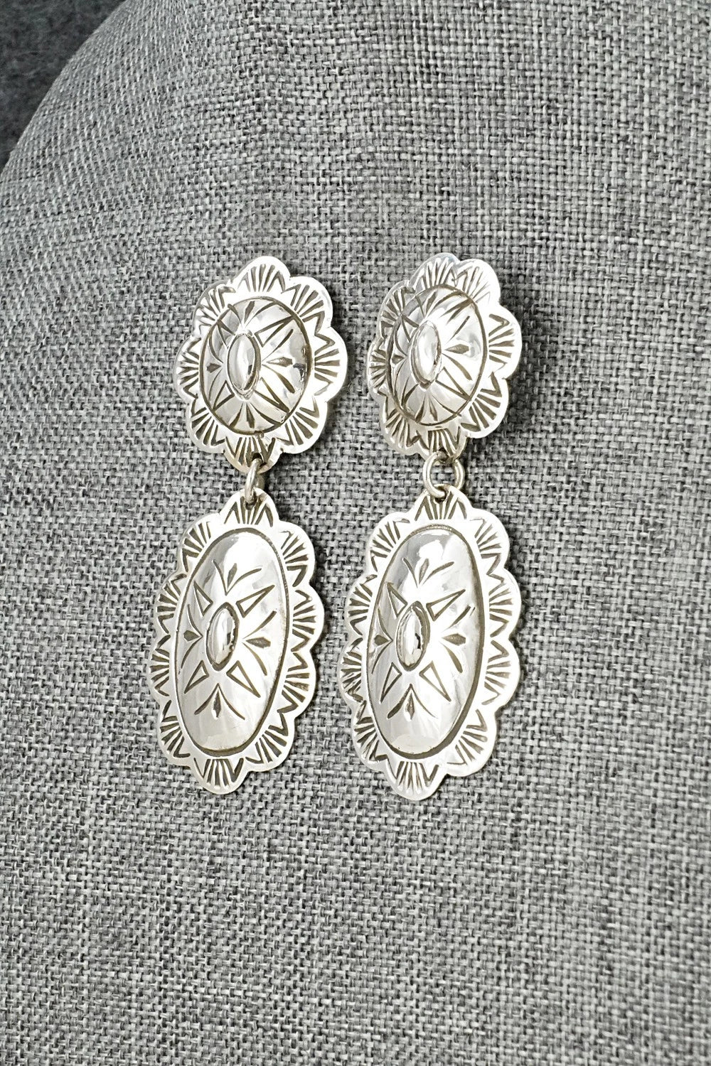 Sterling Silver Earrings - Bertha Begay