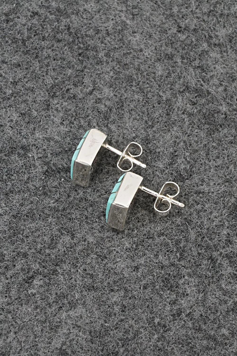 Turquoise and Sterling Silver Earrings - Michelle Haloo