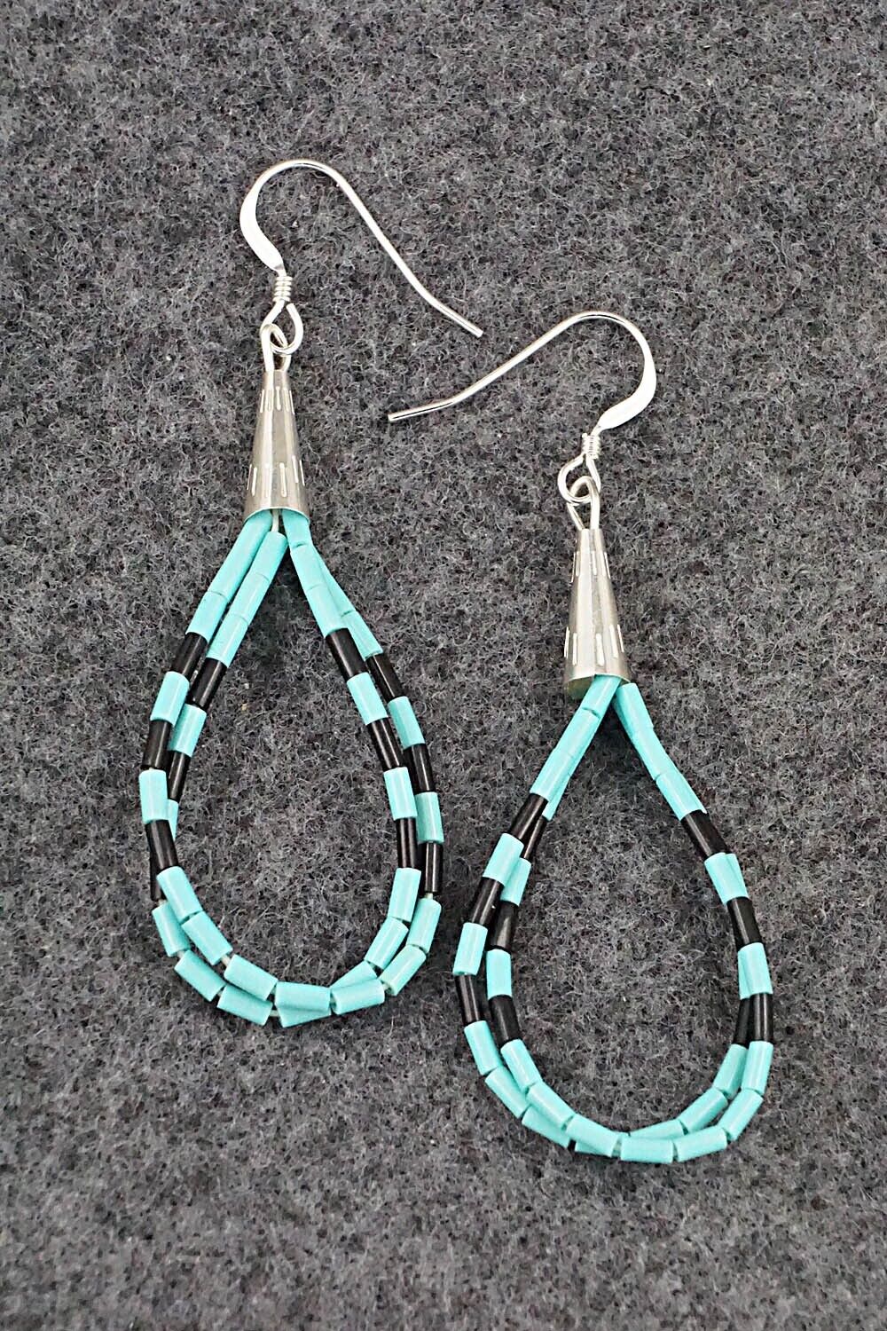 Turquoise & Sterling Silver Earrings - Ramona Bird
