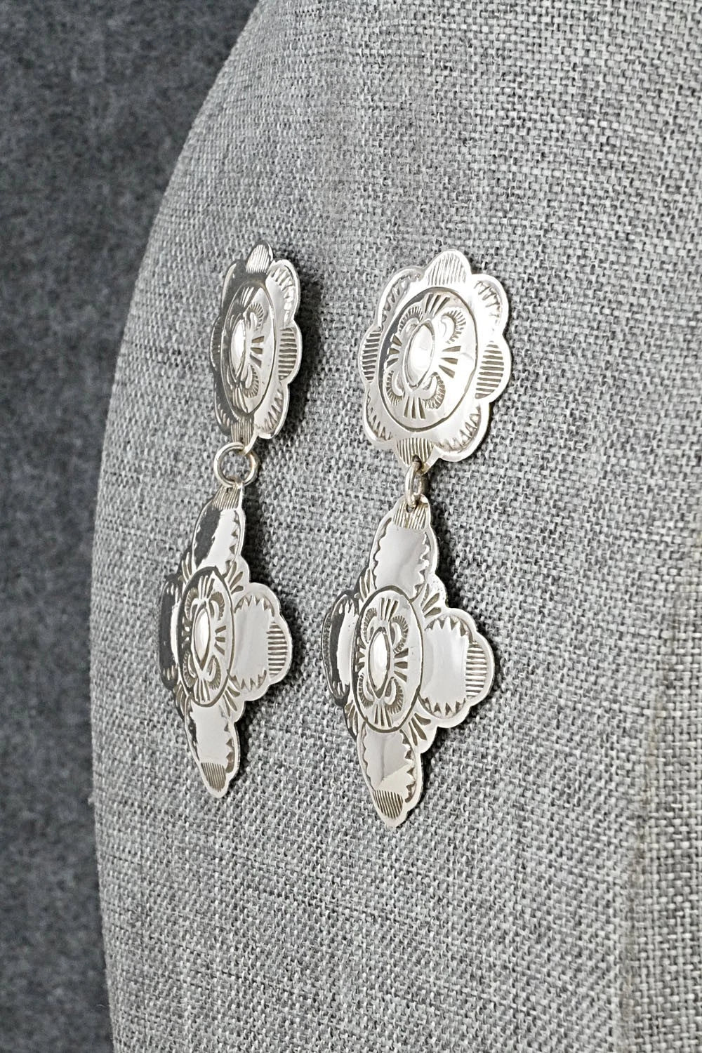 Sterling Silver Earrings - Bertha Begay