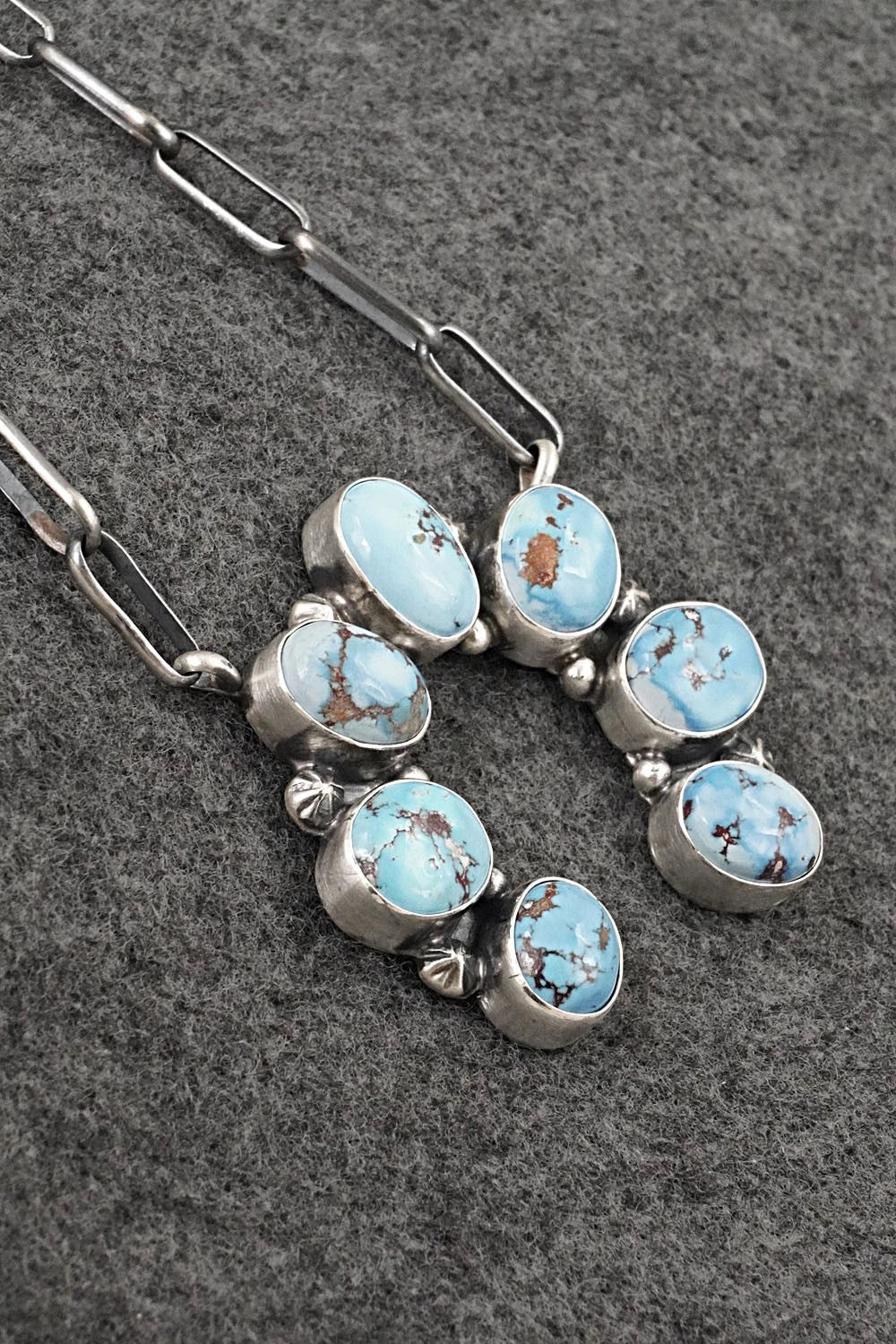 Turquoise & Sterling Silver Necklace - Darrin Livingston