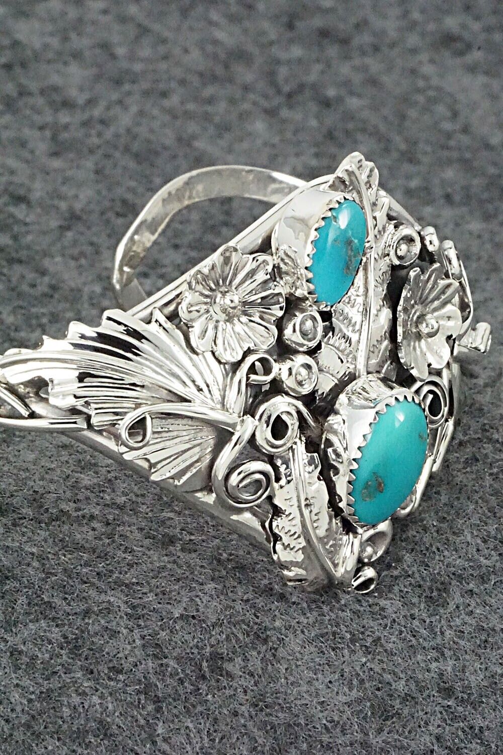 Turquoise & Sterling Silver Bracelet - Henry B. Yazzie