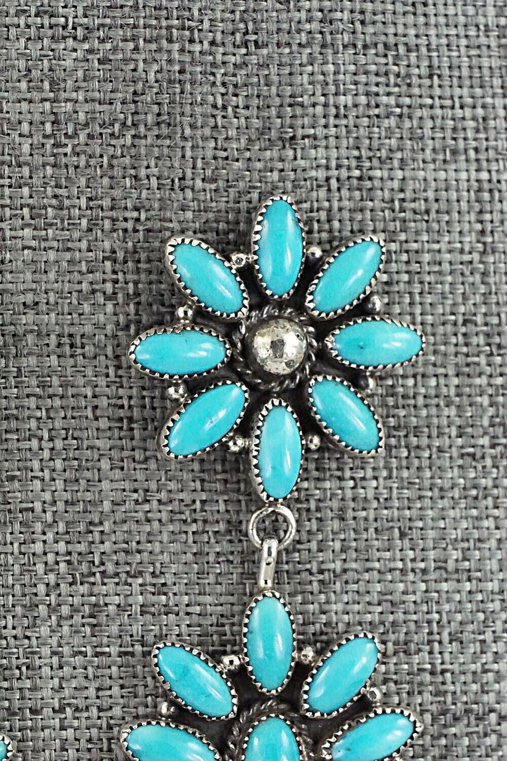 Turquoise & Sterling Silver Earrings - Anthony Skeets