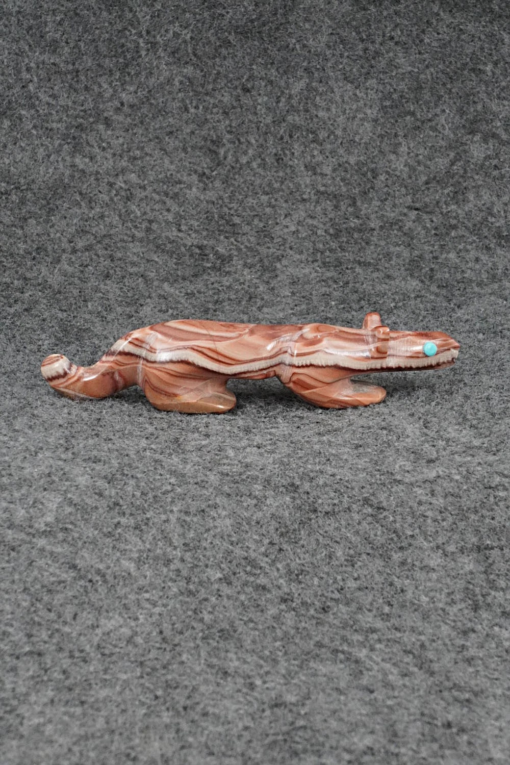 Mountain Lion Zuni Fetish Carving - Ronnie Lunasee