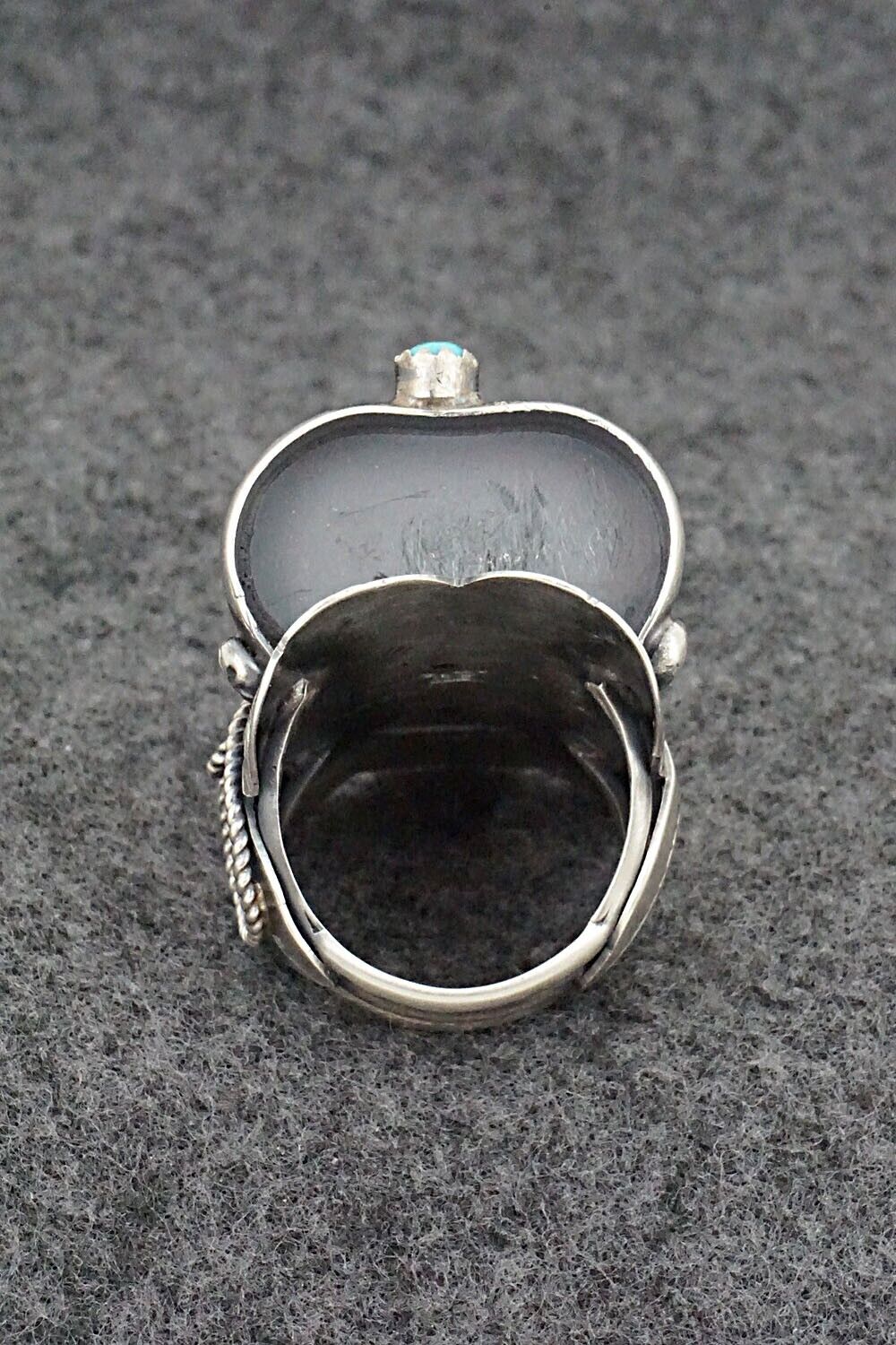 Turquoise & Sterling Silver Ring - Tim Yazzie - Size 9.5