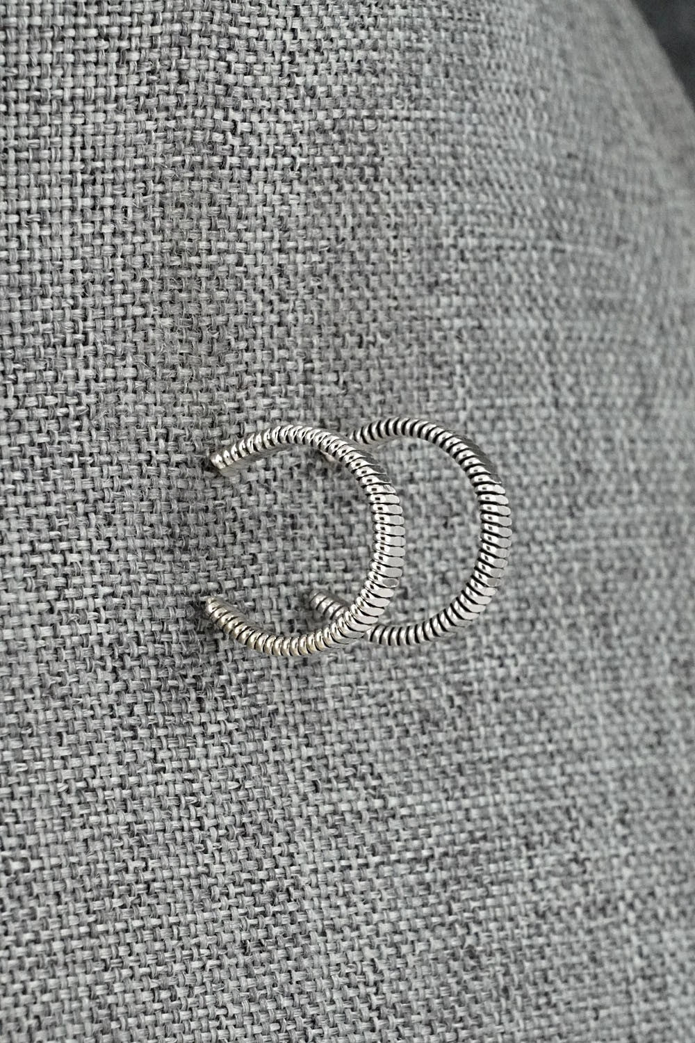 Sterling Silver Hoop Earrings - Elaine Tahe