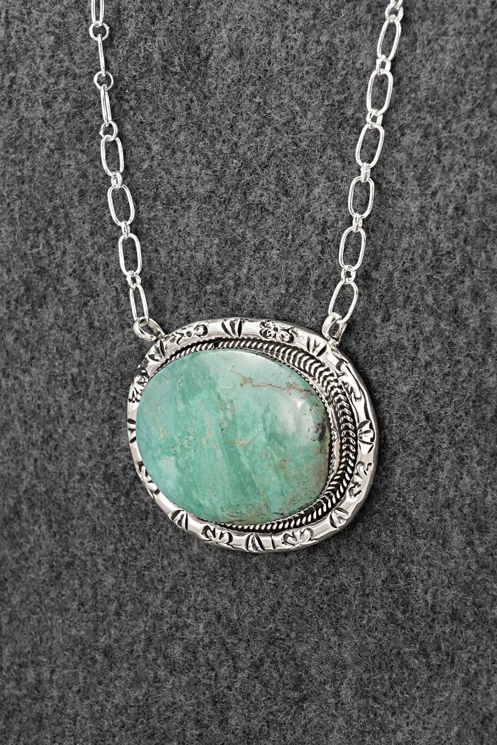 Turquoise & Sterling Silver Necklace - Dorothy Lee