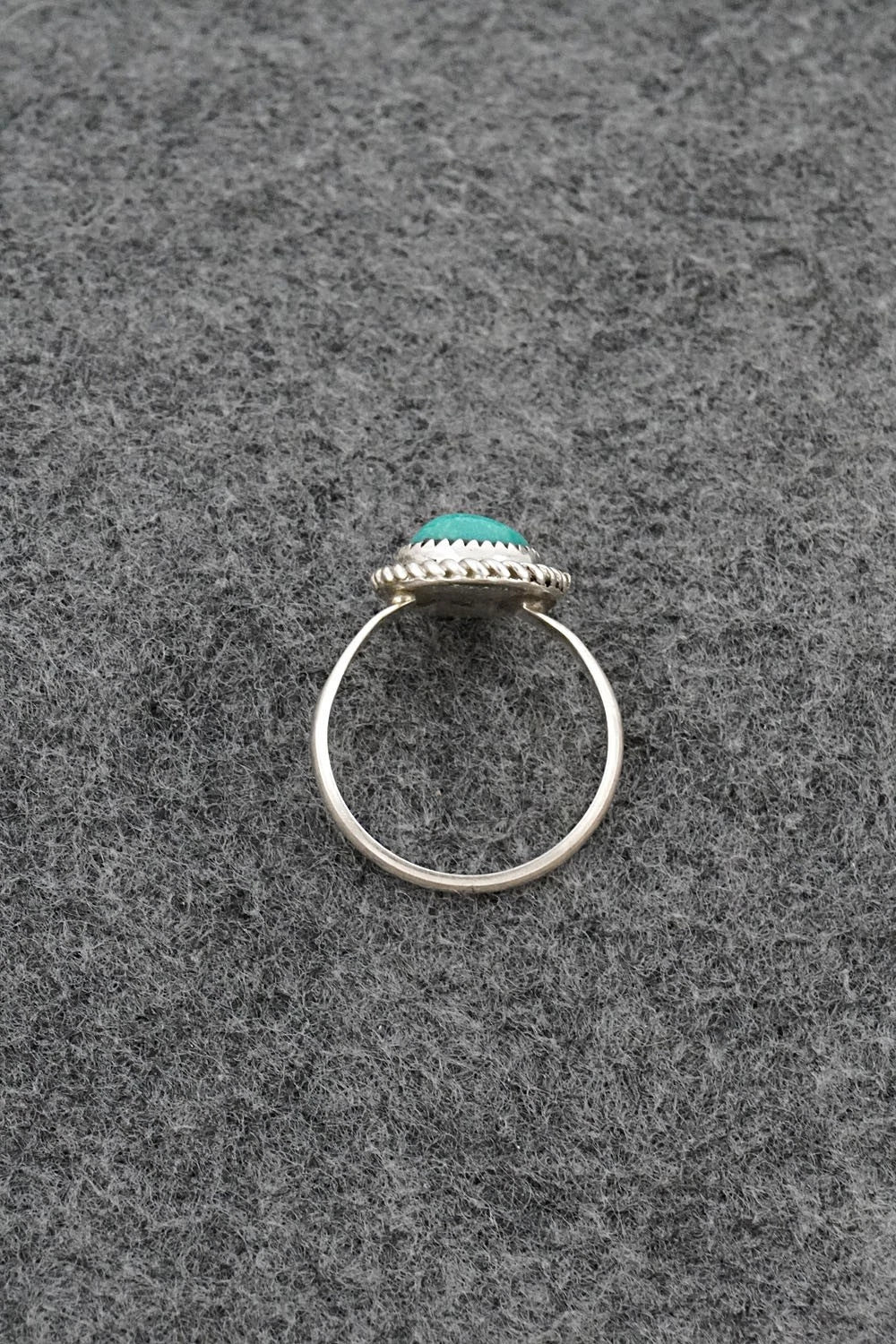 Turquoise & Sterling Silver Ring - Darius Arviso - Size 8