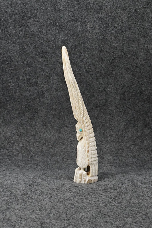 Eagle Zuni Fetish Carving - Garrick Weeka