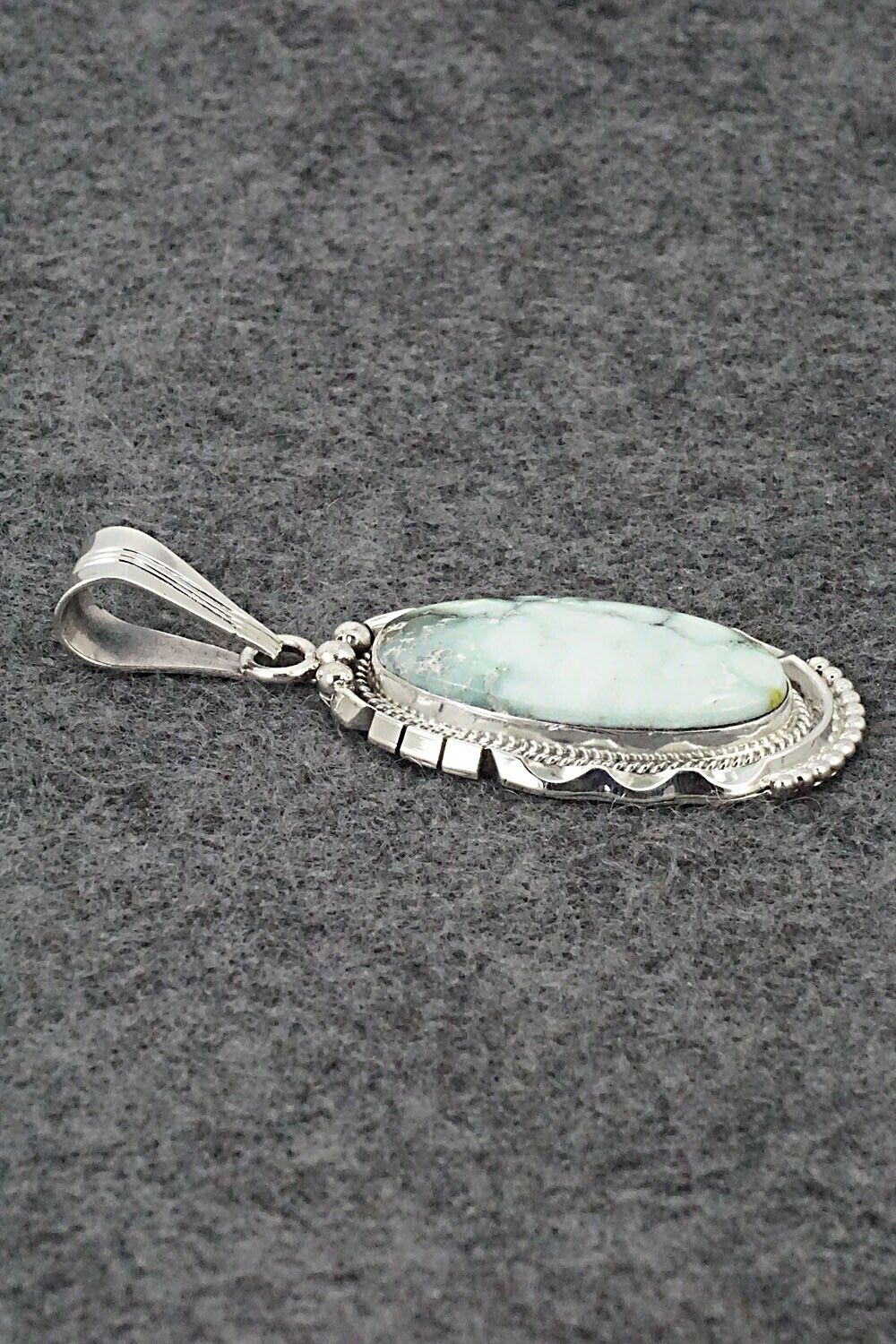 Variscite & Sterling Silver Pendant - Samuel Yellowhair