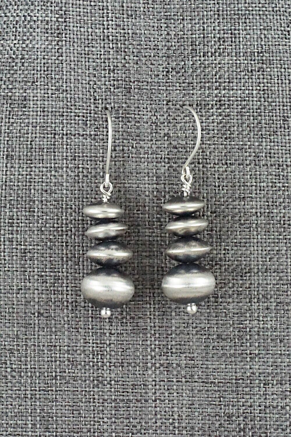 Sterling Silver Navajo Pearl Earrings - Bryannen Halwood