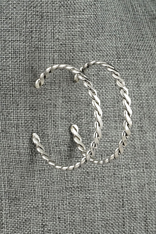 Sterling Silver Hoop Earrings - Elaine Tahe