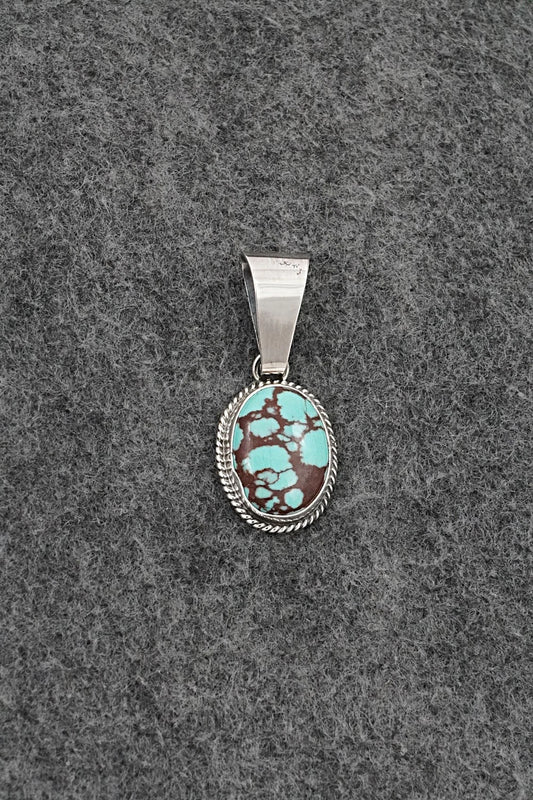 Turquoise & Sterling Silver Pendant - Eugene Gruber