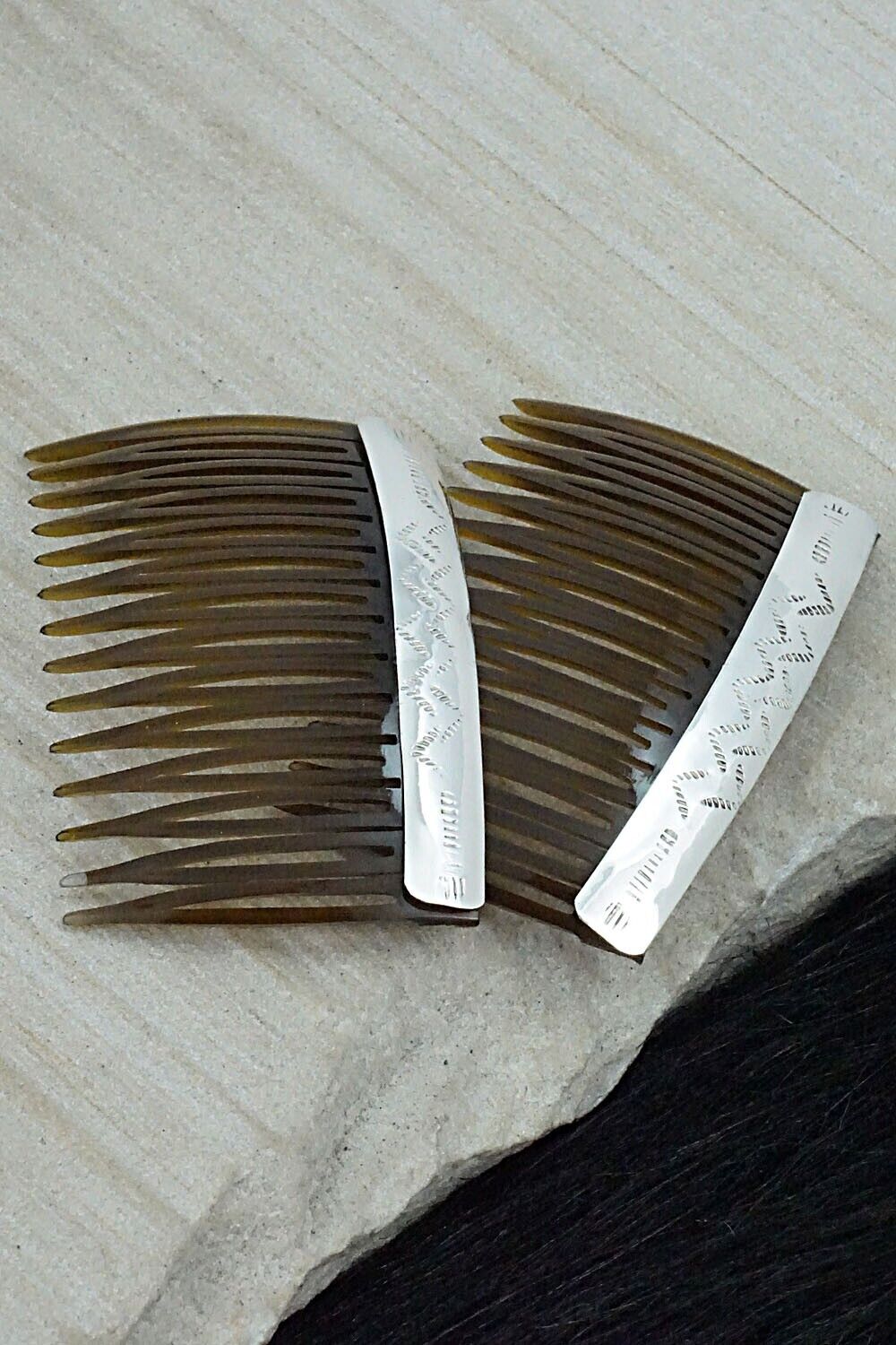 Sterling Silver Hair Combs - Randall Dalgai