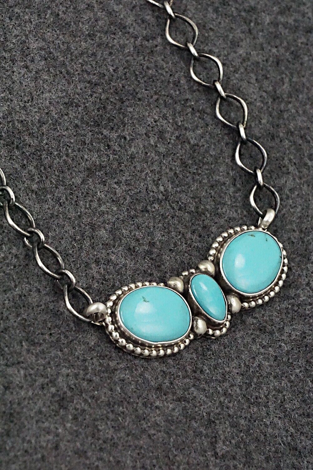 Turquoise & Sterling Silver Necklace - Kathleen Livingston