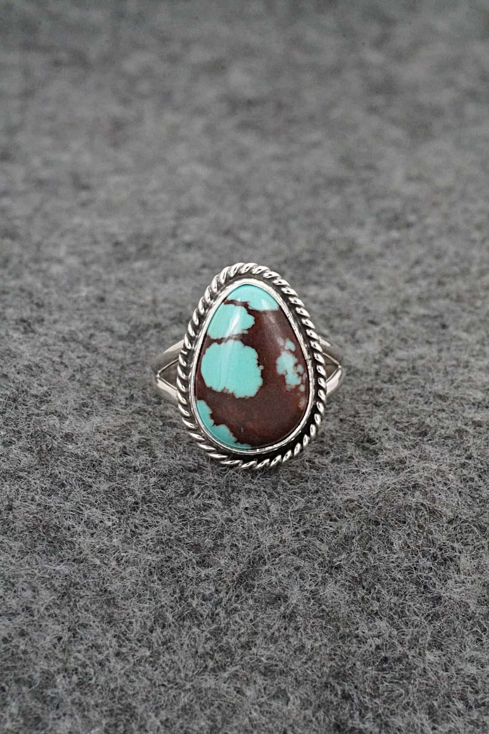 Turquoise & Sterling Silver Ring - Eugene Gruber - Size 5