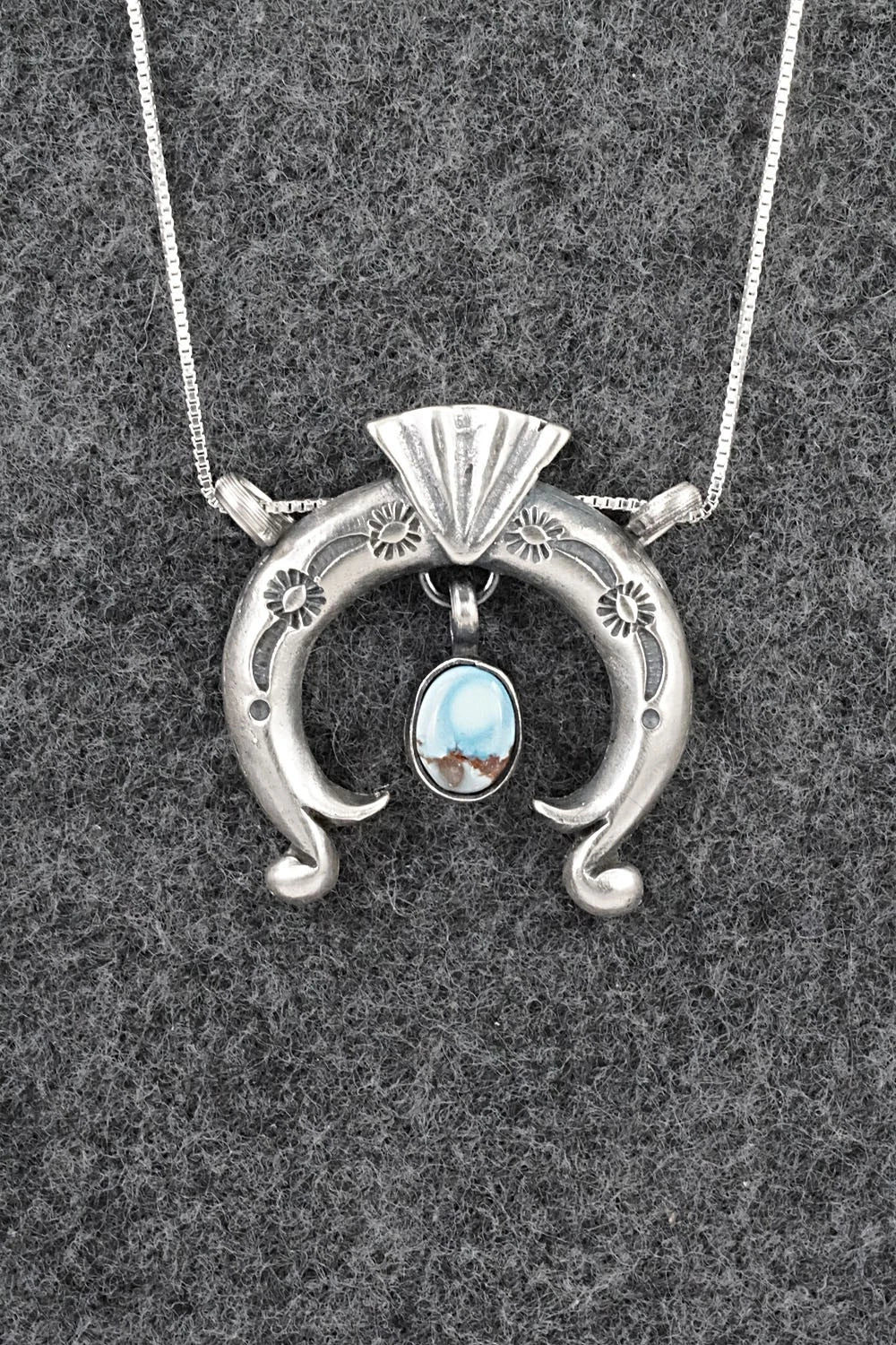 Turquoise & Sterling Silver Necklace - Gary Shorty
