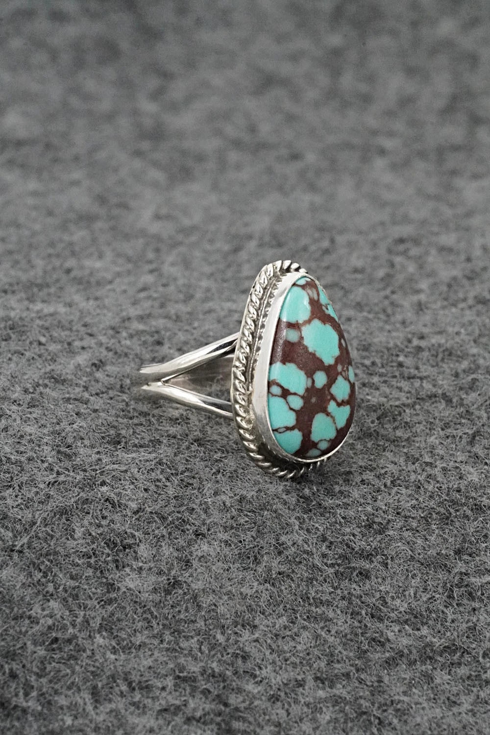 Turquoise & Sterling Silver Ring - Eugene Gruber - Size 5