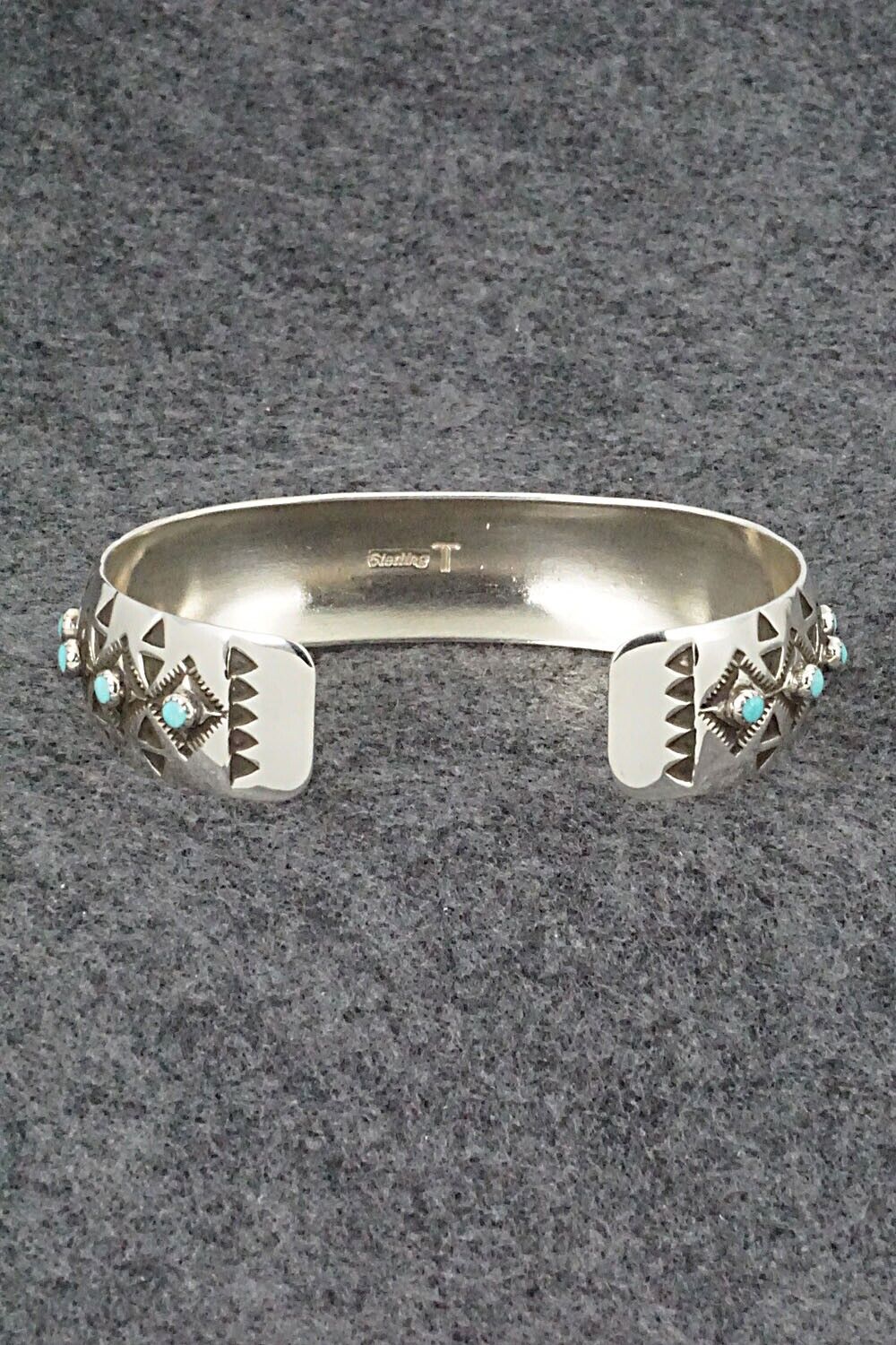 Turquoise and Sterling Silver Bracelet - Debra Lee Tahe